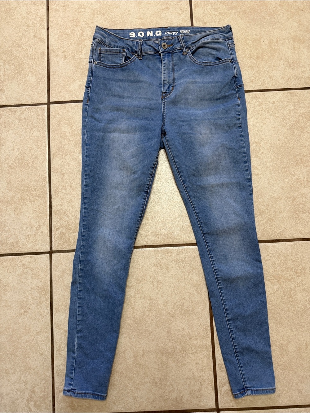 S.O.N.G. Mid-Rise Blue Skinny Jeans